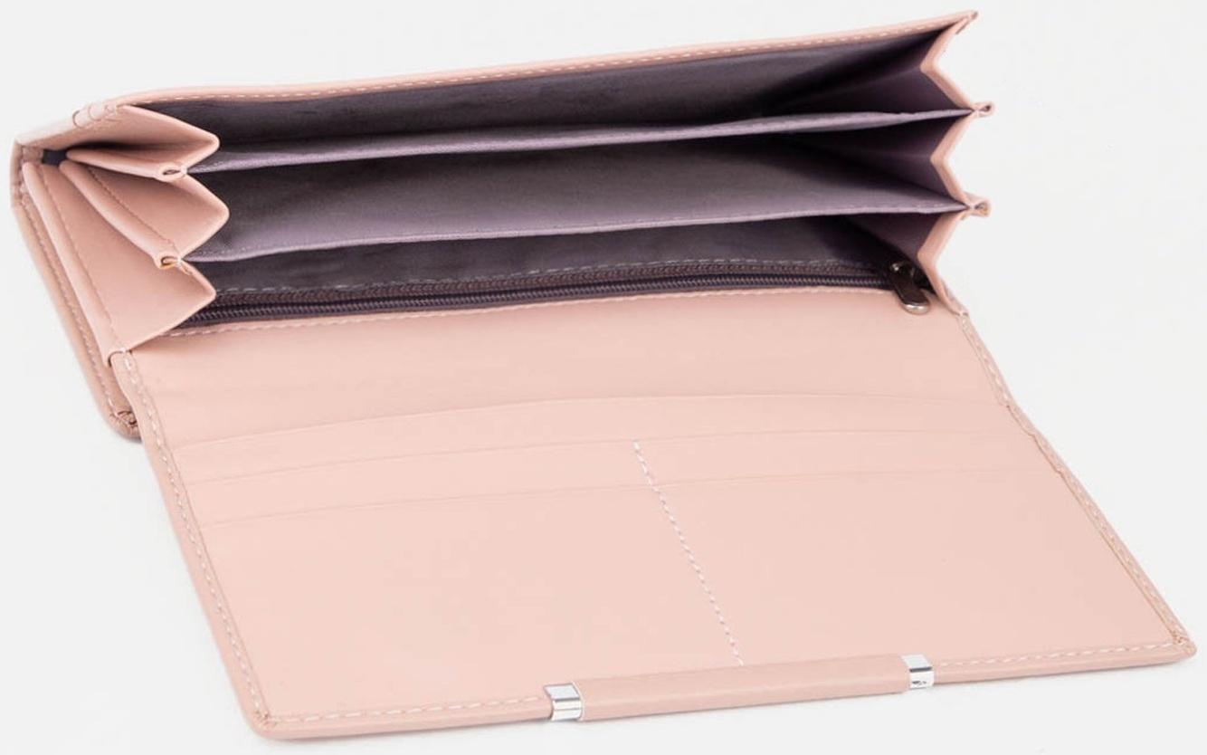 Кошелёк на магнитах, цвет розовый