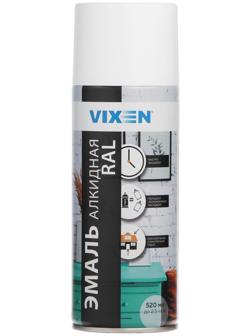 Эмаль универсальная VIXEN, белая матовая RAL 9003, аэрозоль, 520 мл VX-10903