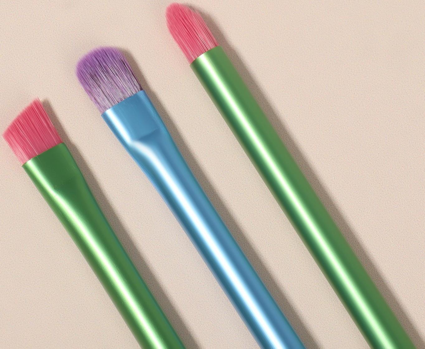 Набор кистей для макияжа «PENCIL», 5 предметов, разноцветные