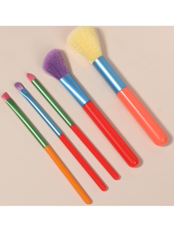 Набор кистей для макияжа «PENCIL», 5 предметов, разноцветные