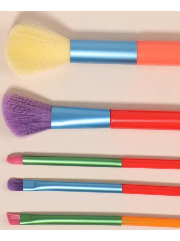 Набор кистей для макияжа «PENCIL», 5 предметов, разноцветные