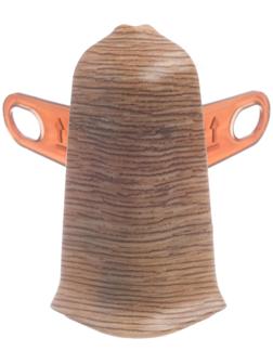 Угол наружный (внешний) с крепежом для плинтуса 55мм 