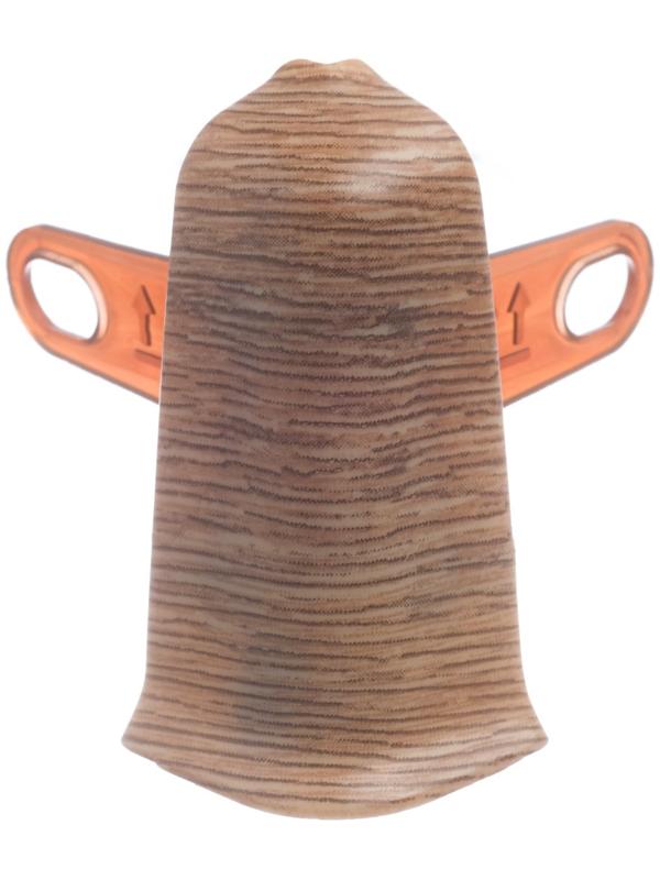 Угол наружный (внешний) с крепежом для плинтуса 55мм 