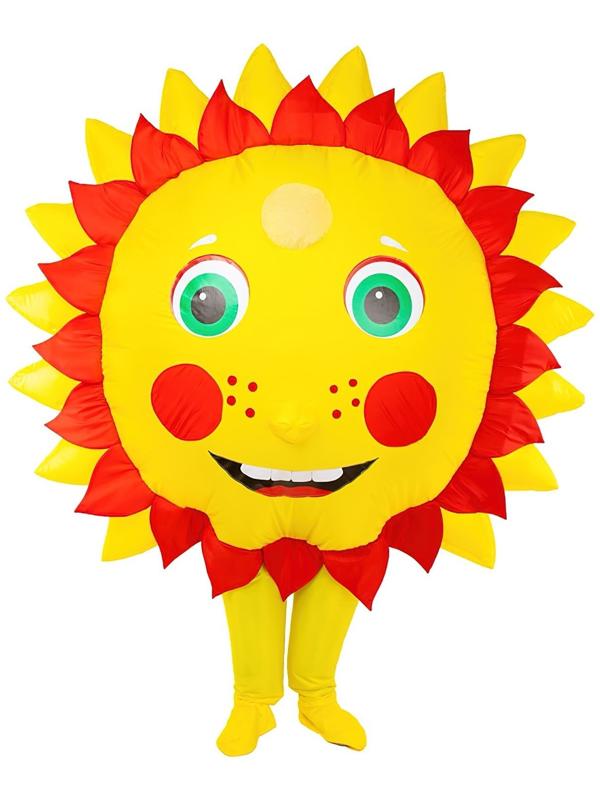Костюм надувной «Солнышко», рост 150-190 см