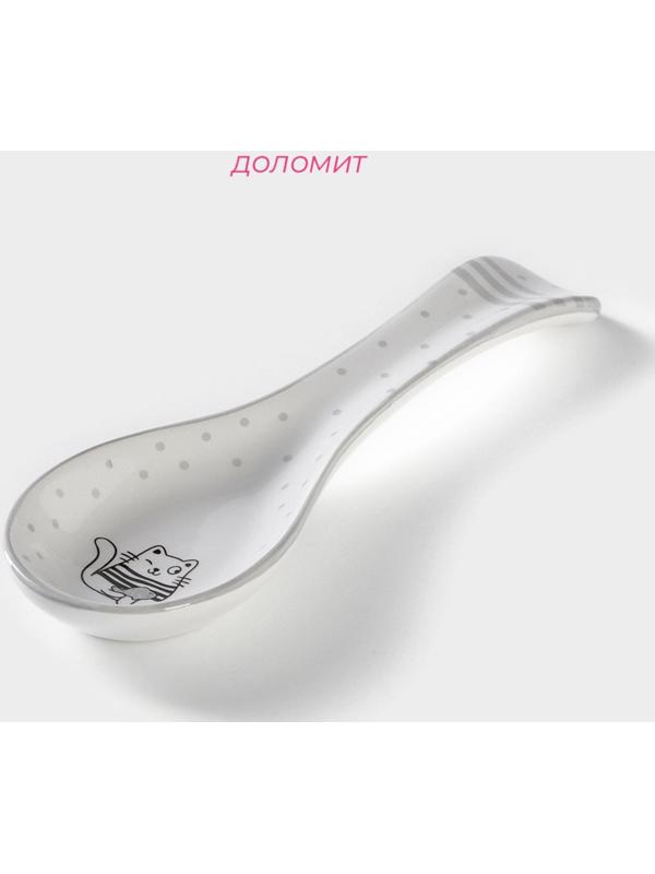 Подставка под ложку Доляна «Уютные коты», 22,3×7,5×2,5 см