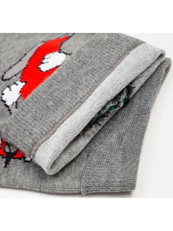 Носки мужские «Мистер красный перчик», цвет серый, размер 39-44