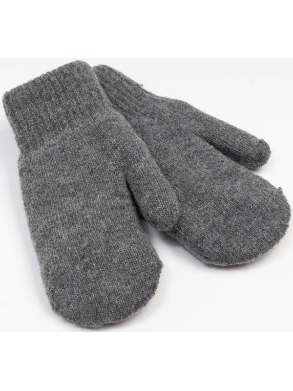 Варежки женские, цвет серый, размер 7-8
