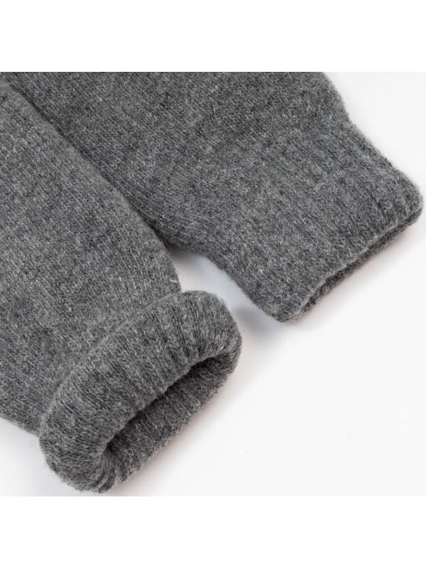 Варежки женские, цвет серый, размер 7-8