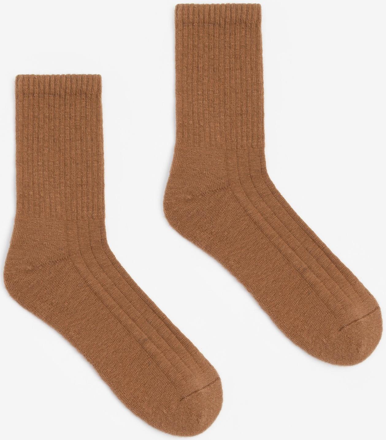 Носки мужские с пухом верблюда, цвет рыжий, размер 44-46