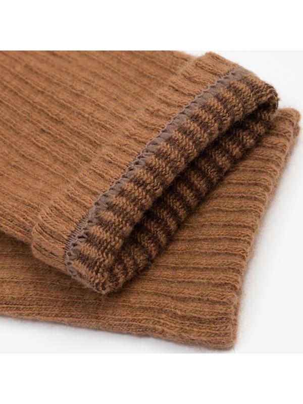 Носки мужские с пухом верблюда, цвет рыжий, размер 44-46