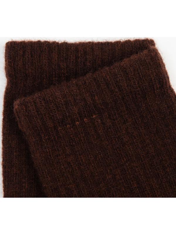 Носки мужские с пухом яка, цвет шоколадный, размер 41-43
