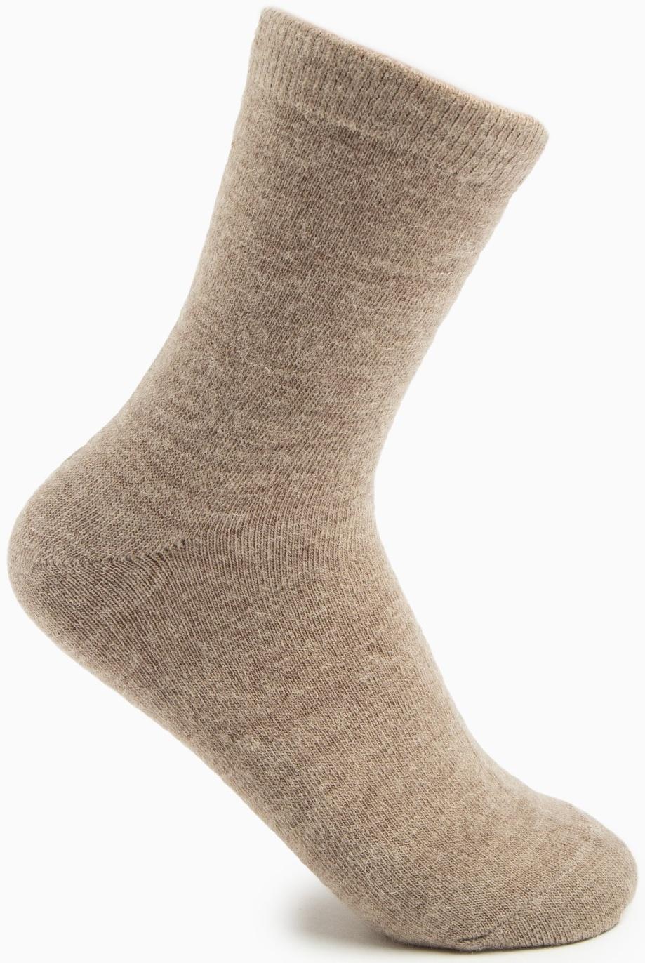 Носки женские шерстяные «Super fine», цвет бежевый, размер 35-37