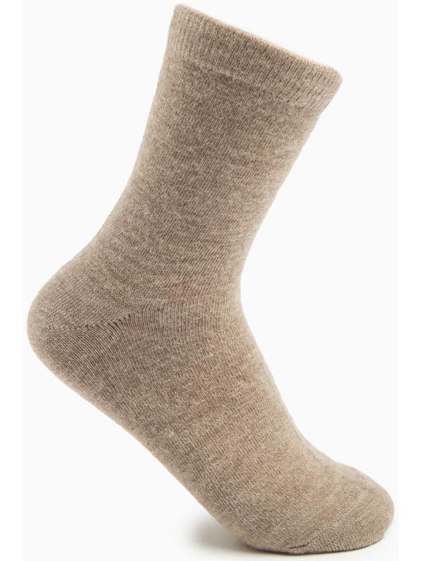 Носки женские шерстяные «Super fine», цвет бежевый, размер 35-37