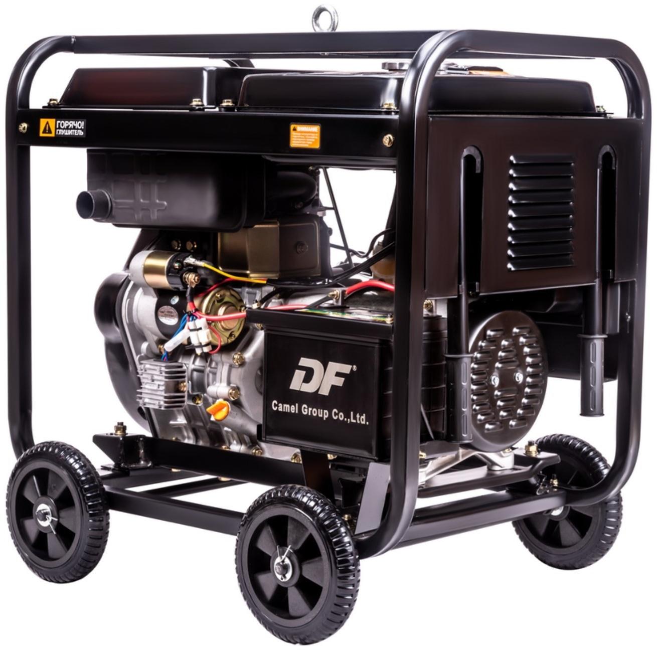 Генератор дизельный Foxweld D5500-1, 220 В, 5.5 кВт, 1ф, 1x16A + 1x32A, ручной/электростарт