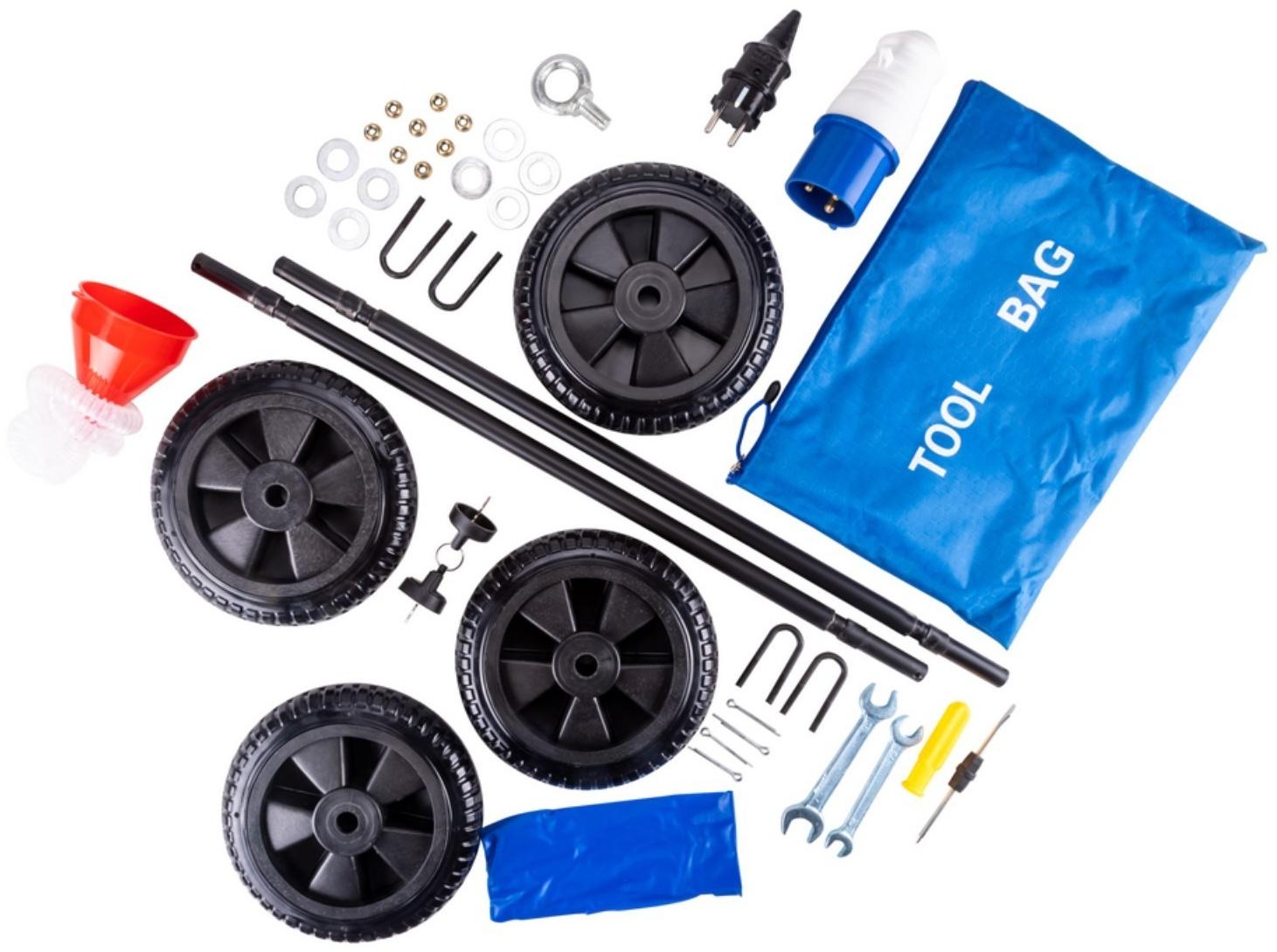 Генератор дизельный Foxweld D5500-1, 220 В, 5.5 кВт, 1ф, 1x16A + 1x32A, ручной/электростарт