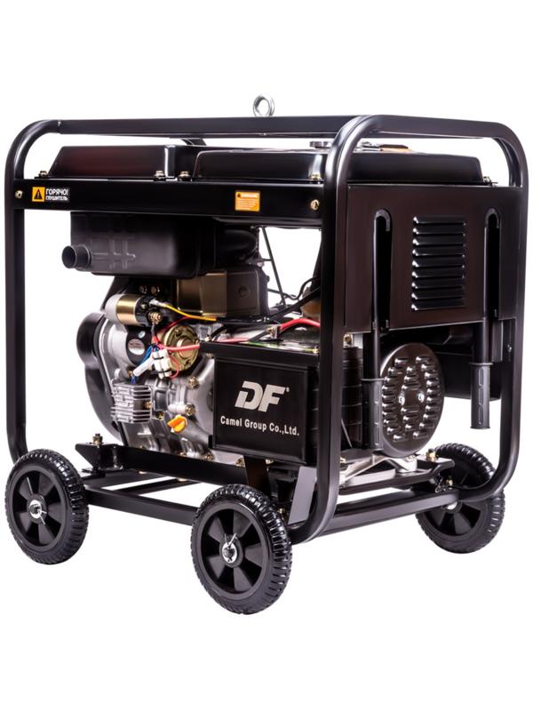 Генератор дизельный Foxweld D5500-1, 220 В, 5.5 кВт, 1ф, 1x16A + 1x32A, ручной/электростарт