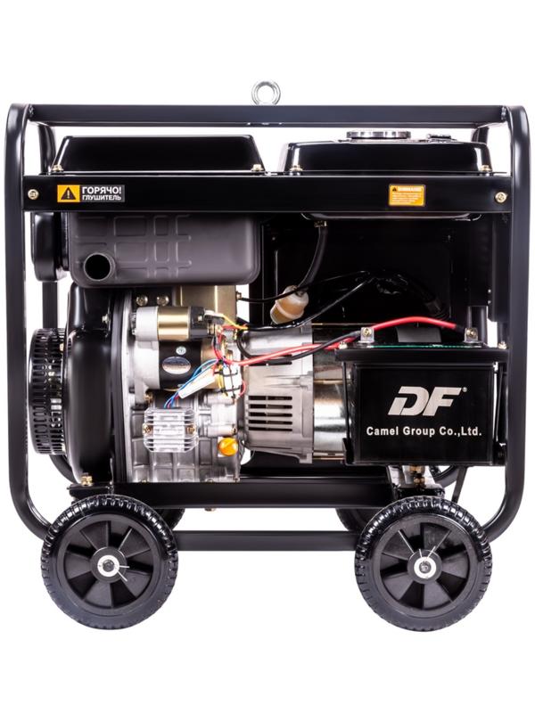 Генератор дизельный Foxweld D5500-1, 220 В, 5.5 кВт, 1ф, 1x16A + 1x32A, ручной/электростарт