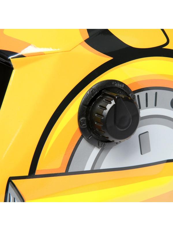 Маска сварщика ТУНДРА РОБОТ Ф4, хамелеон, 90х35 мм, DIN 4/9-13, внешняя регулировка, Li п/п