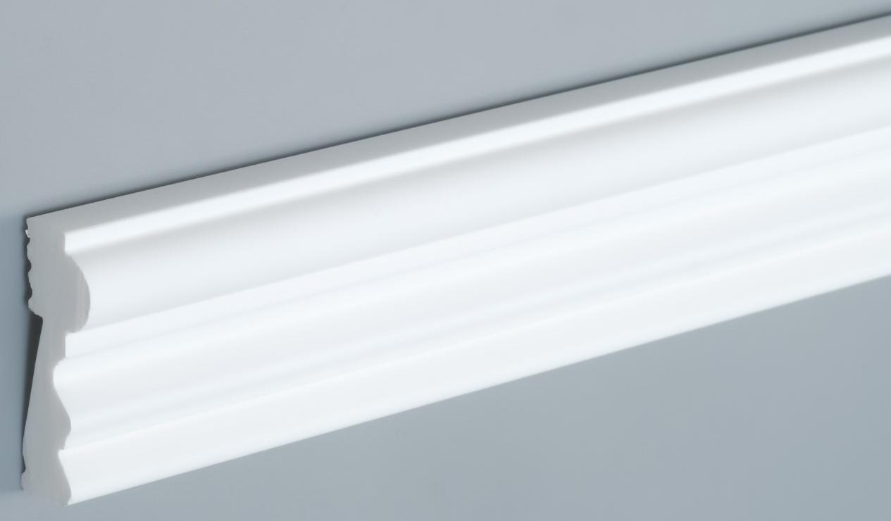 Молдинг настенно-потолочный под покраску 2 UHD 04/42 2000x42 мм