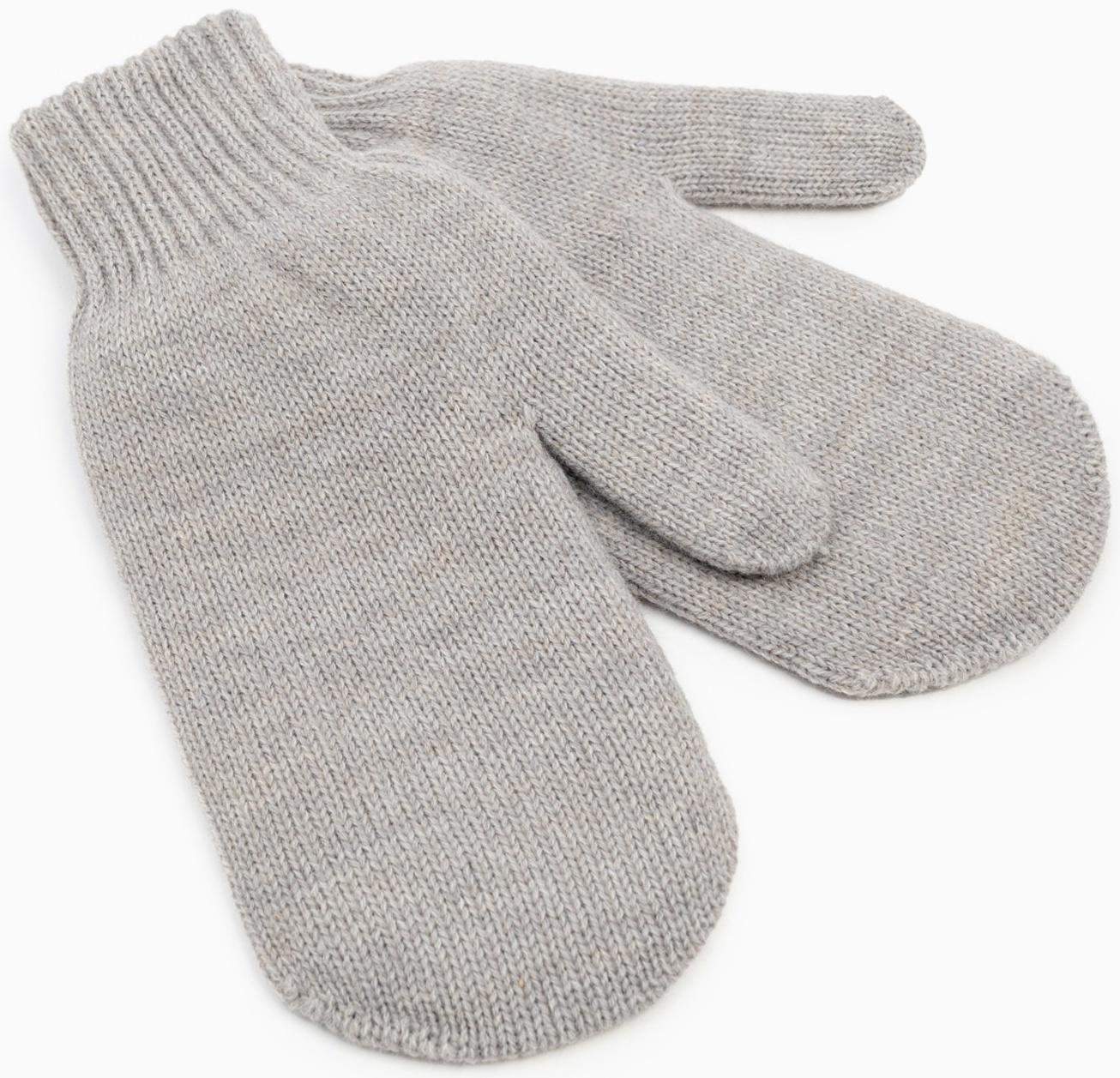 Варежки женские, цвет серый, размер 18