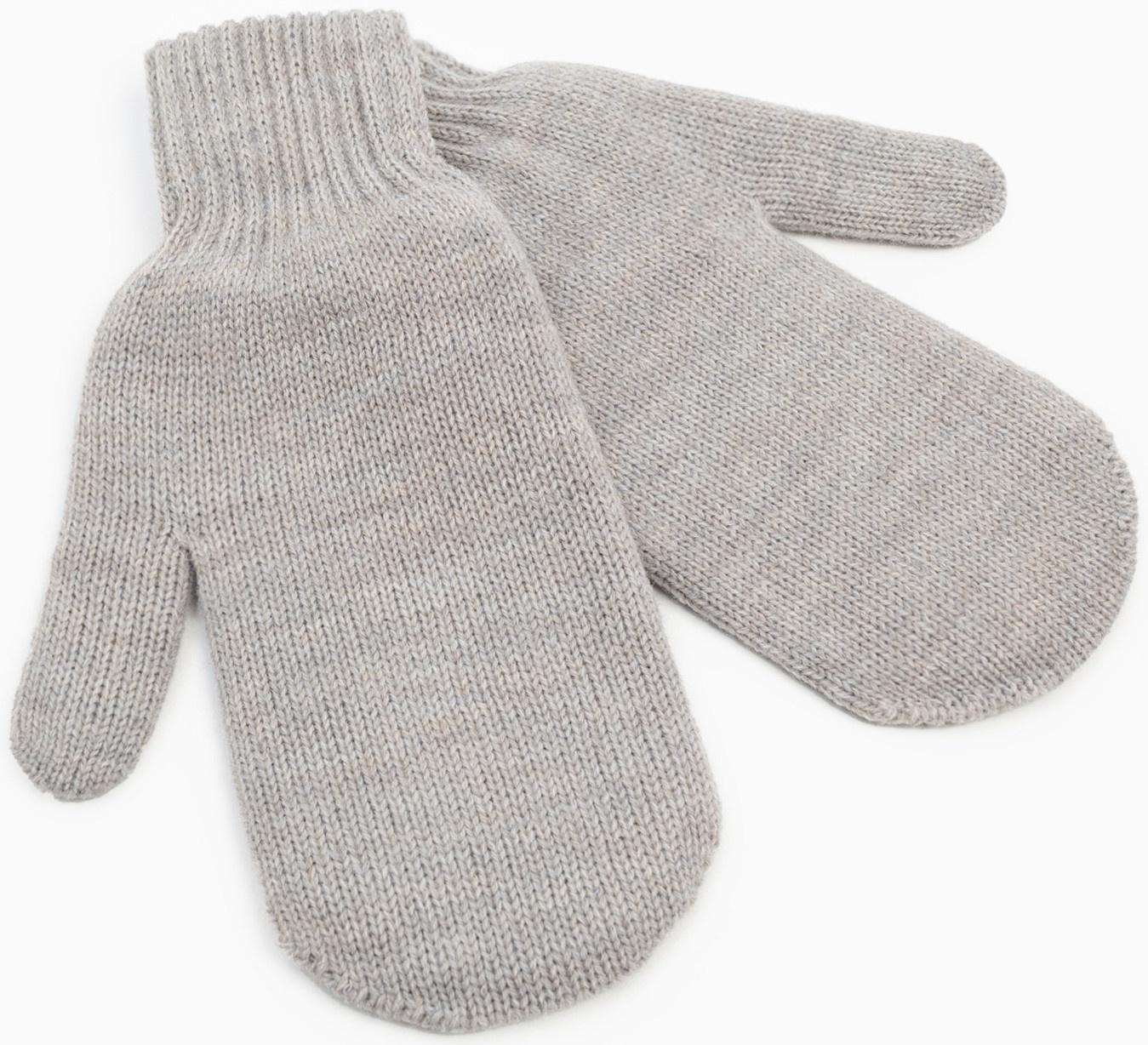 Варежки женские, цвет серый, размер 18