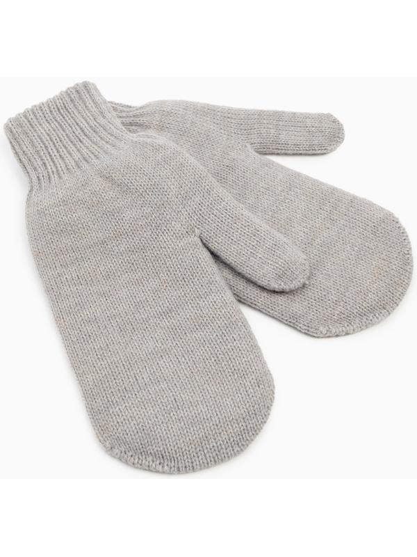 Варежки женские, цвет серый, размер 18