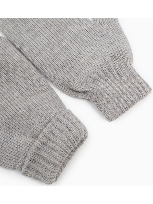 Варежки женские, цвет серый, размер 18