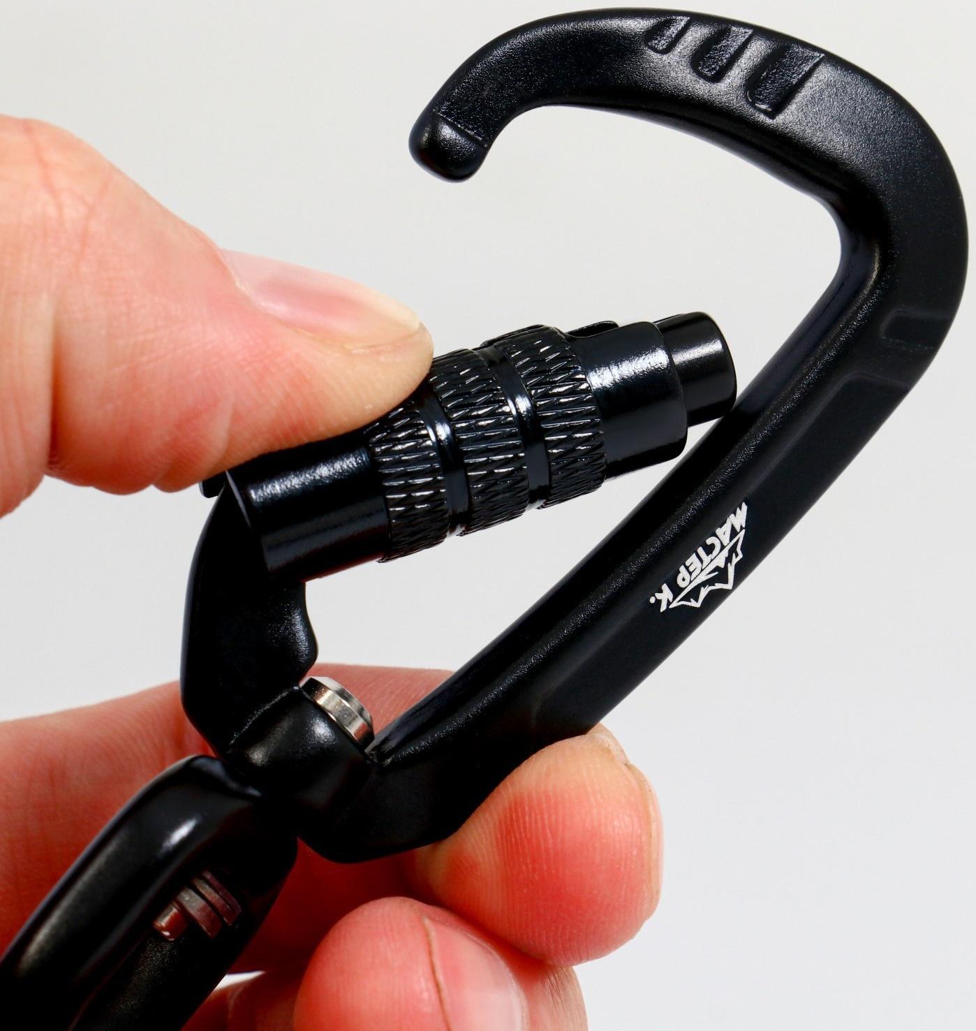 Карабин с байонетной муфтой и вертлюгом, 9х4 см, 400кг, микс