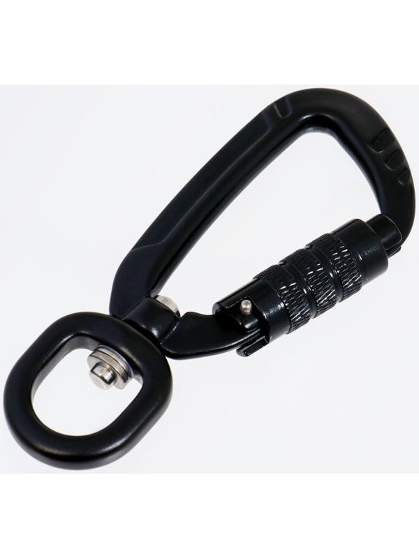 Карабин с байонетной муфтой и вертлюгом, 9х4 см, 400кг, микс