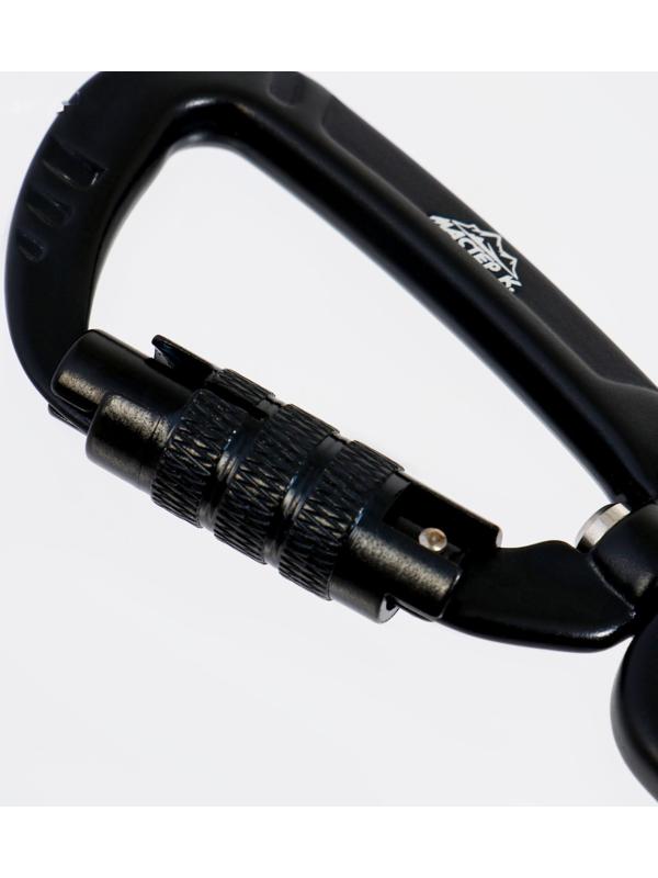 Карабин с байонетной муфтой и вертлюгом, 9х4 см, 400кг, микс