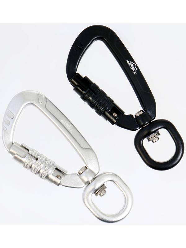 Карабин с байонетной муфтой и вертлюгом, 9х4 см, 400кг, микс