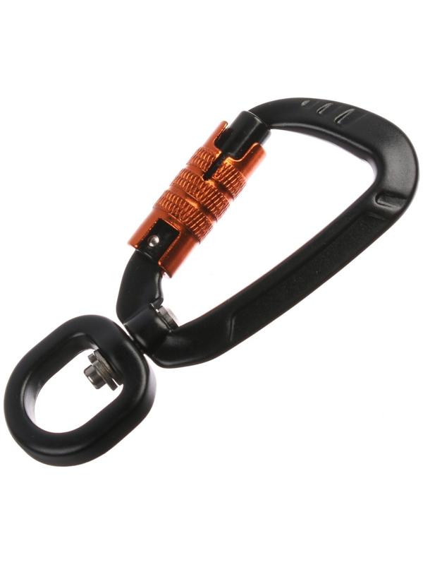 Карабин с байонетной муфтой и вертлюгом, 9х4 см, 400кг, микс