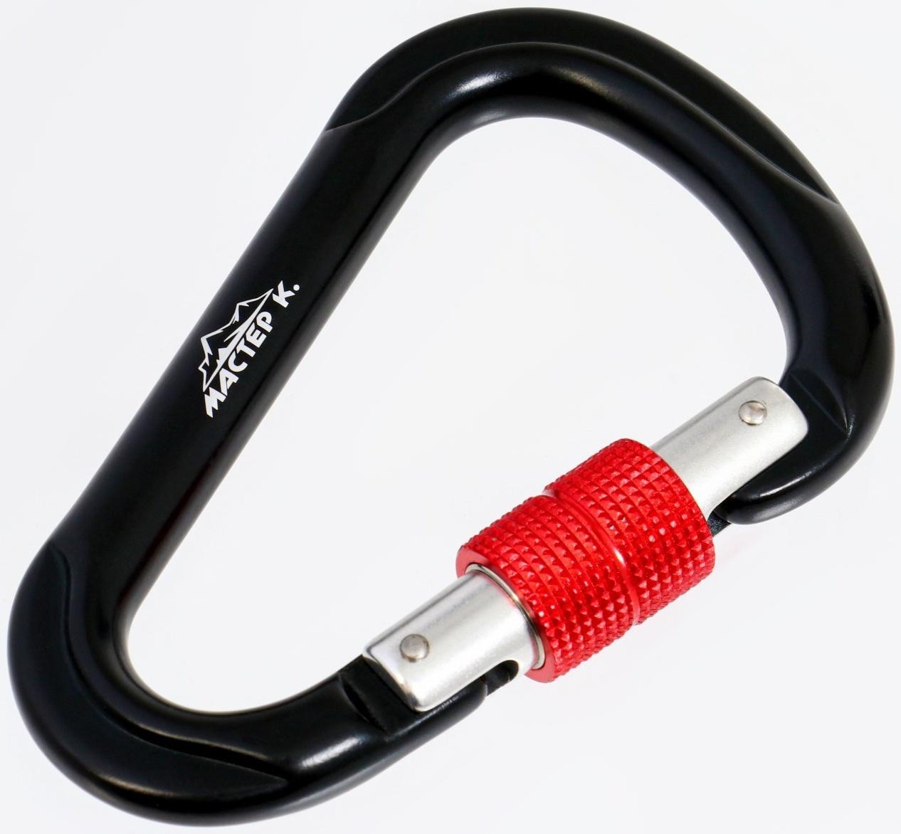 Карабин с муфтой, 11,5х7,5 см, 24 КN, микс