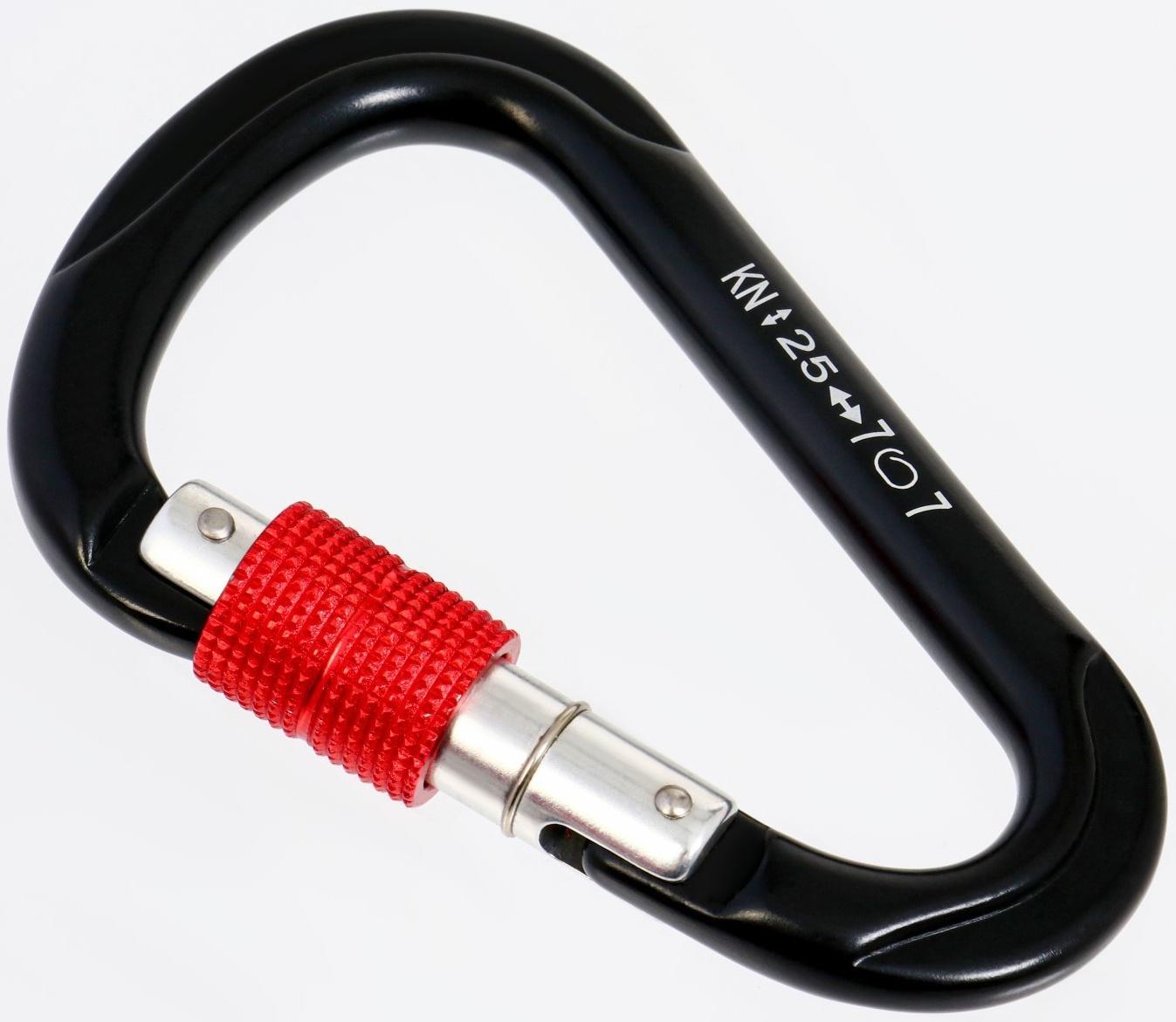 Карабин с муфтой, 11,5х7,5 см, 24 КN, микс