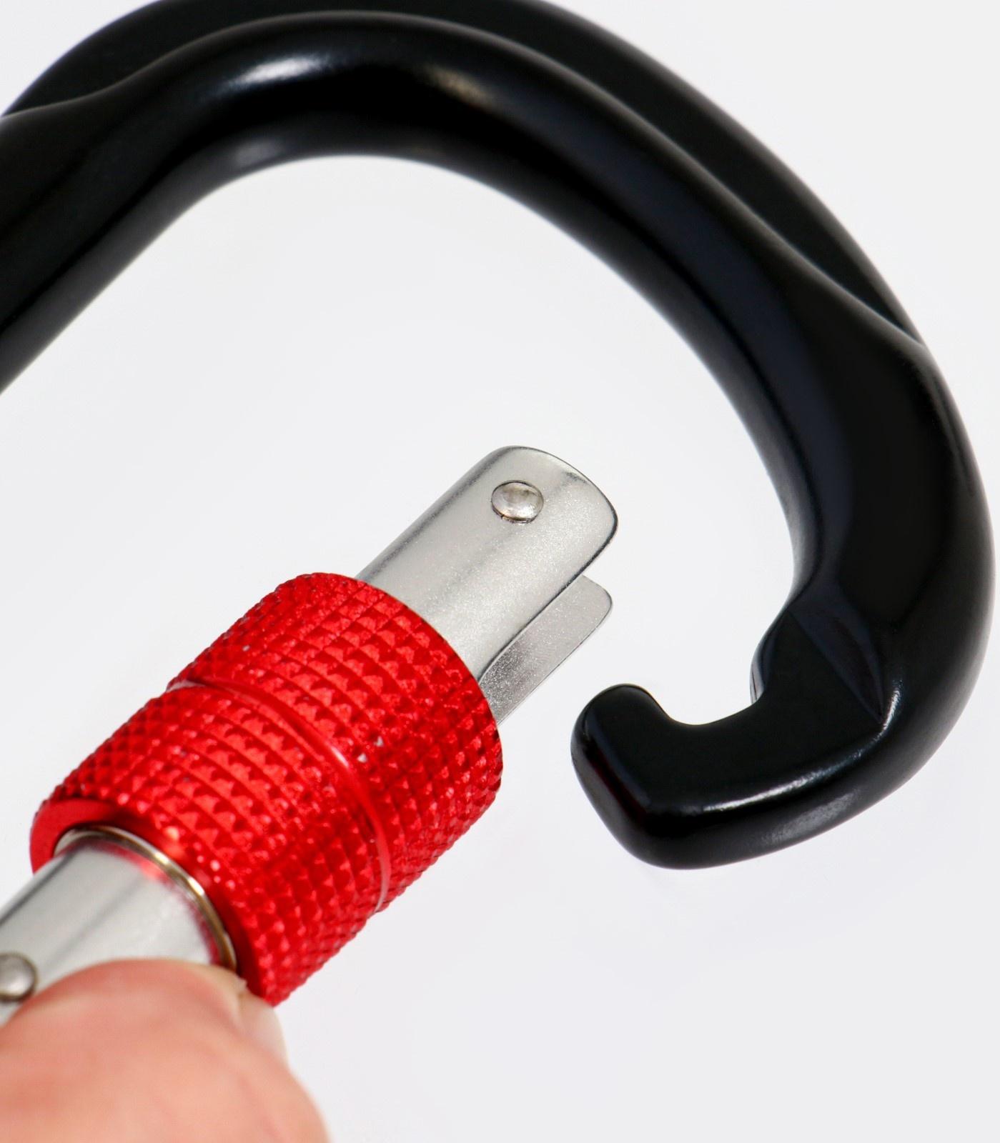 Карабин с муфтой, 11,5х7,5 см, 24 КN, микс