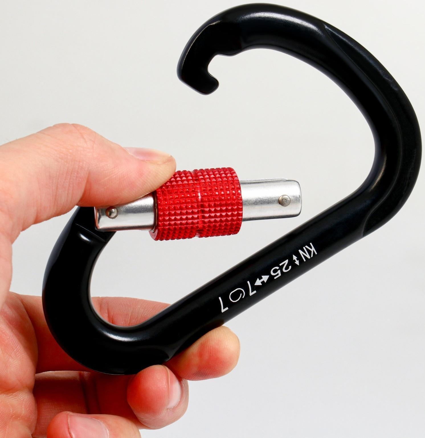 Карабин с муфтой, 11,5х7,5 см, 24 КN, микс