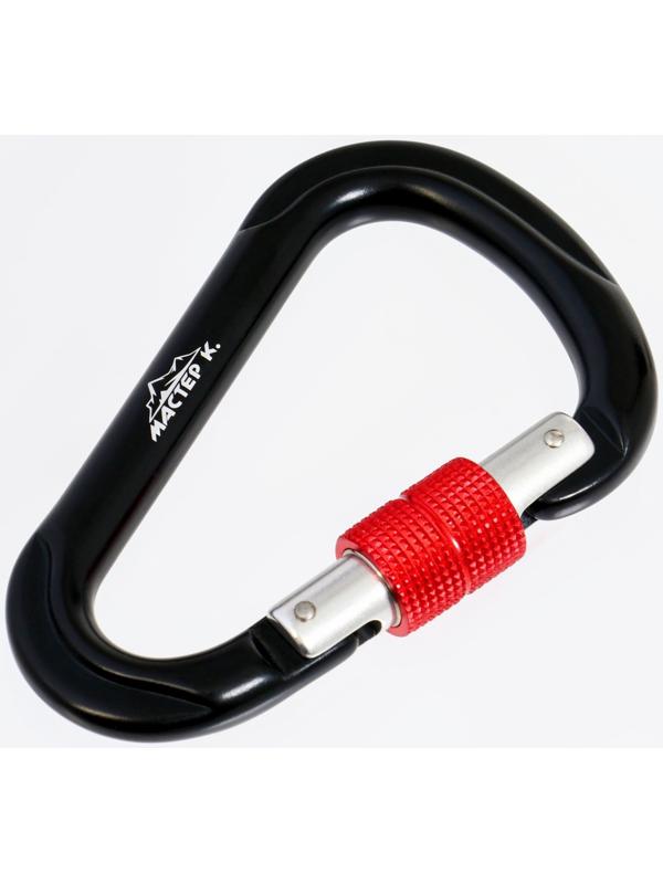 Карабин с муфтой, 11,5х7,5 см, 24 КN, микс