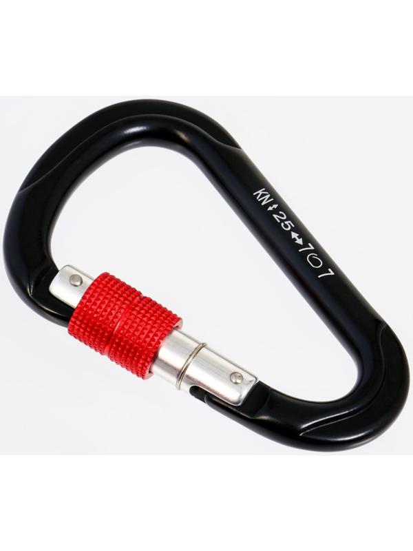 Карабин с муфтой, 11,5х7,5 см, 24 КN, микс