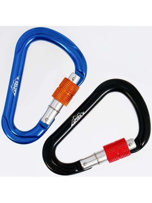 Карабин с муфтой, 11,5х7,5 см, 24 КN, микс