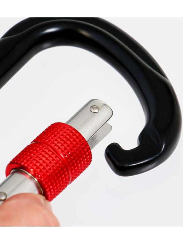 Карабин с муфтой, 11,5х7,5 см, 24 КN, микс