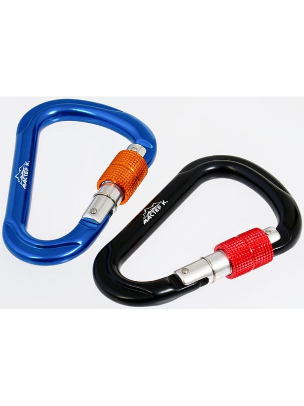 Карабин с муфтой, 11,5х7,5 см, 24 КN, микс