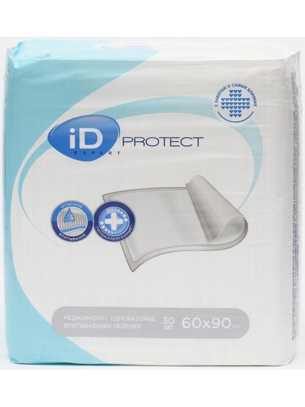 Пеленки iD Protect Expert, 60 х 90 см, 30 шт