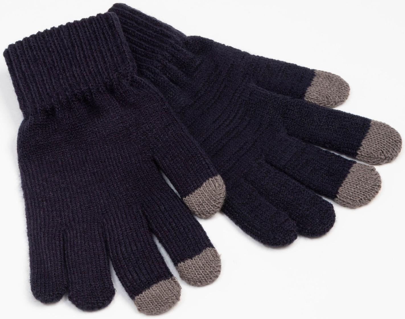 Перчатки мужские для сенсорных экранов, цвет тёмно-серый, размер 9-10 (24-26)