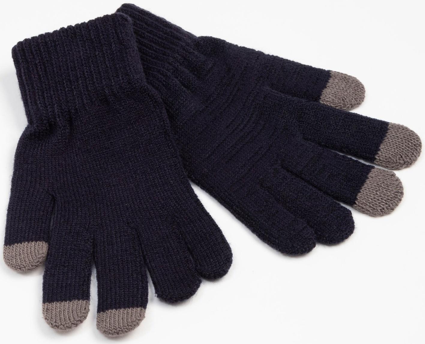 Перчатки мужские для сенсорных экранов, цвет тёмно-серый, размер 9-10 (24-26)