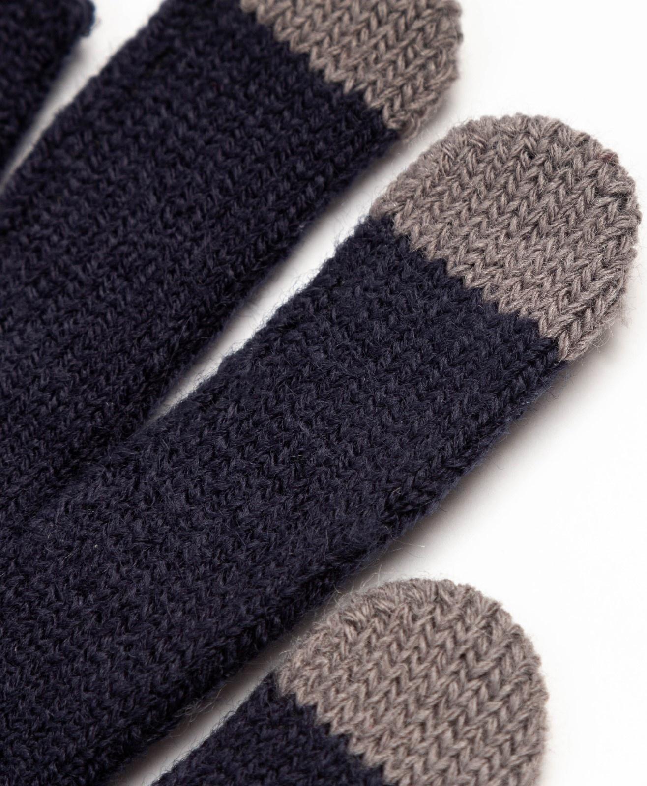 Перчатки мужские для сенсорных экранов, цвет тёмно-серый, размер 9-10 (24-26)