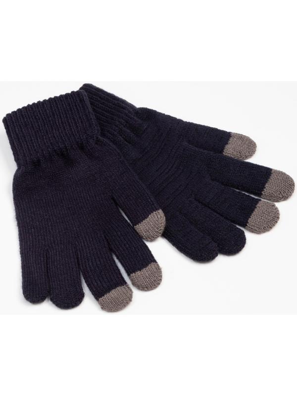 Перчатки мужские для сенсорных экранов, цвет тёмно-серый, размер 9-10 (24-26)