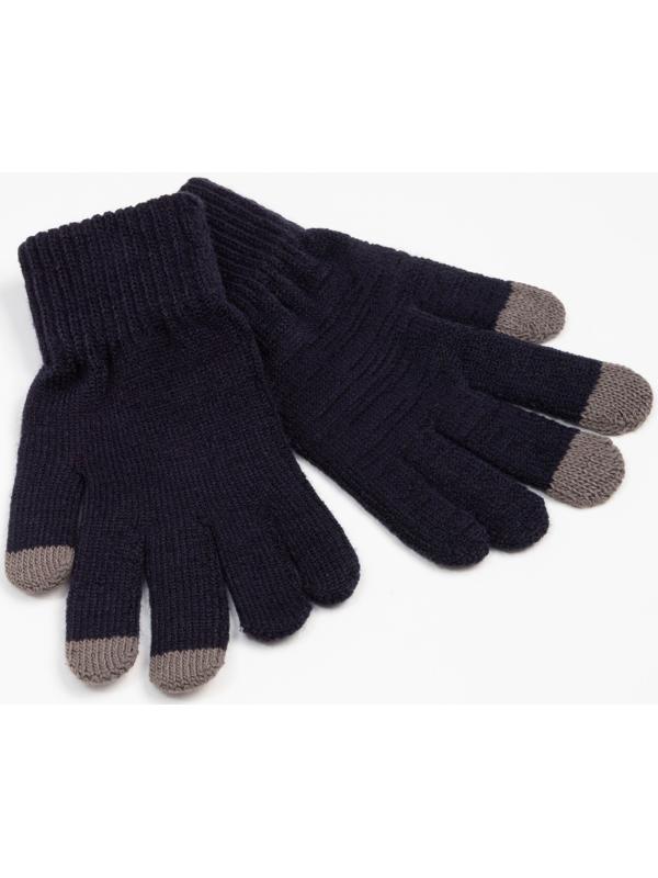 Перчатки мужские для сенсорных экранов, цвет тёмно-серый, размер 9-10 (24-26)