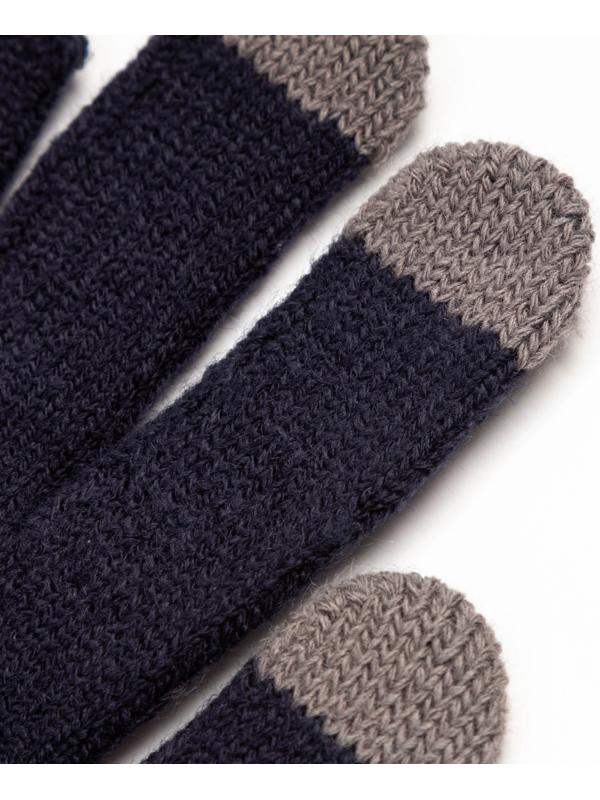 Перчатки мужские для сенсорных экранов, цвет тёмно-серый, размер 9-10 (24-26)