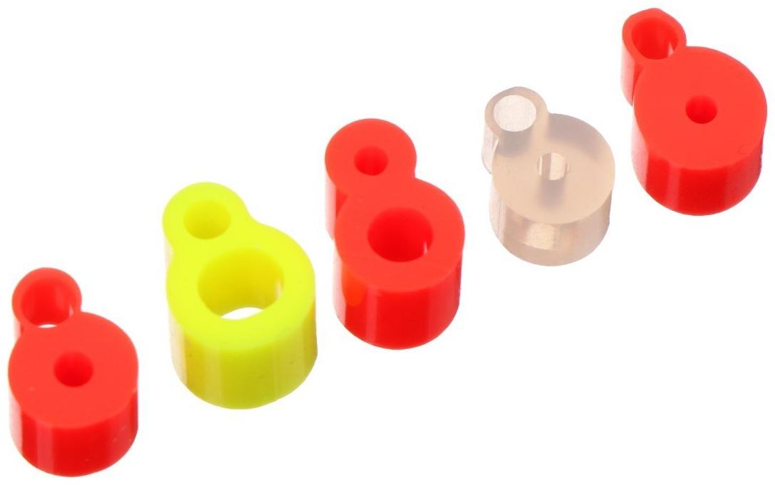 Набор силиконовых кембриков Пирс Мастер, Крепление сторожка №2 D 2.1 х 1.4-3.5 х 2.2, МИКС