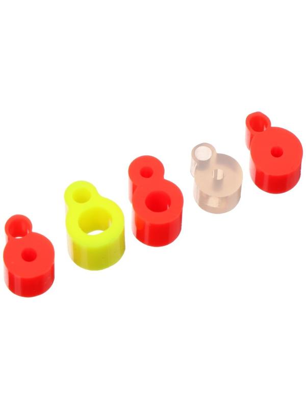 Набор силиконовых кембриков Пирс Мастер, Крепление сторожка №2 D 2.1 х 1.4-3.5 х 2.2, МИКС